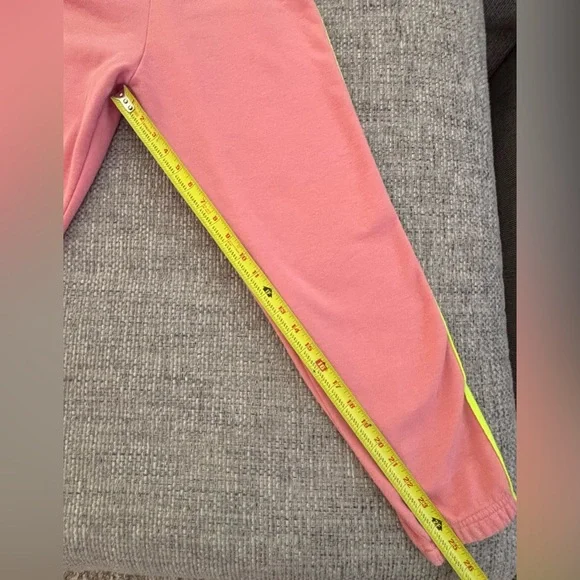 Aviator Nation 🌈 Pink Neon Stripe Zip Hoodie (M) & Sweatpants (XS) Set - Picture 9 of 10